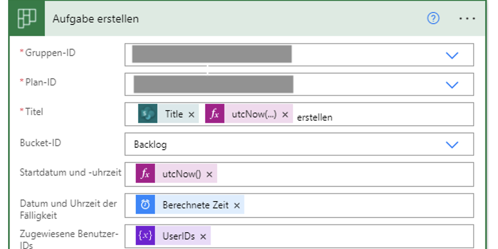 Aufgabe erstellen mit mehreren Usern durch die String-Variable UserIDs Aufgabe erstellen mit mehreren Usern durch die String-Variable UserIDs