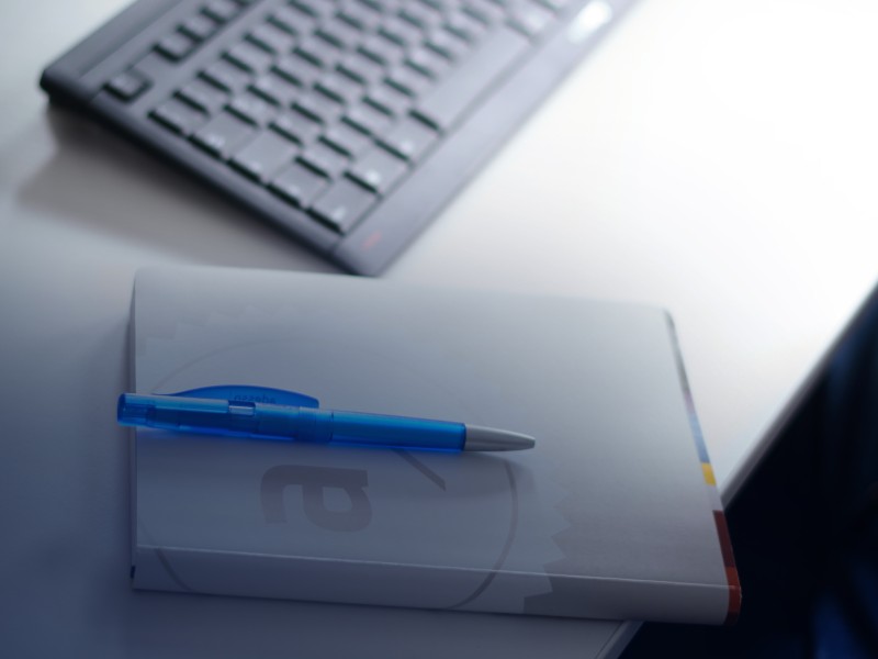 Stift, Block und Tastatur