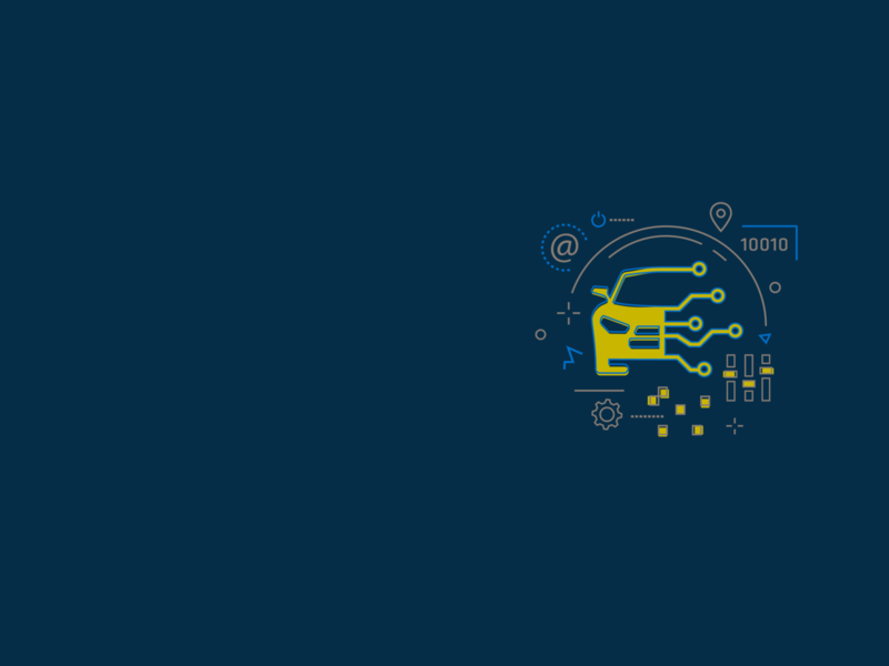 Illustration mit einem Auto