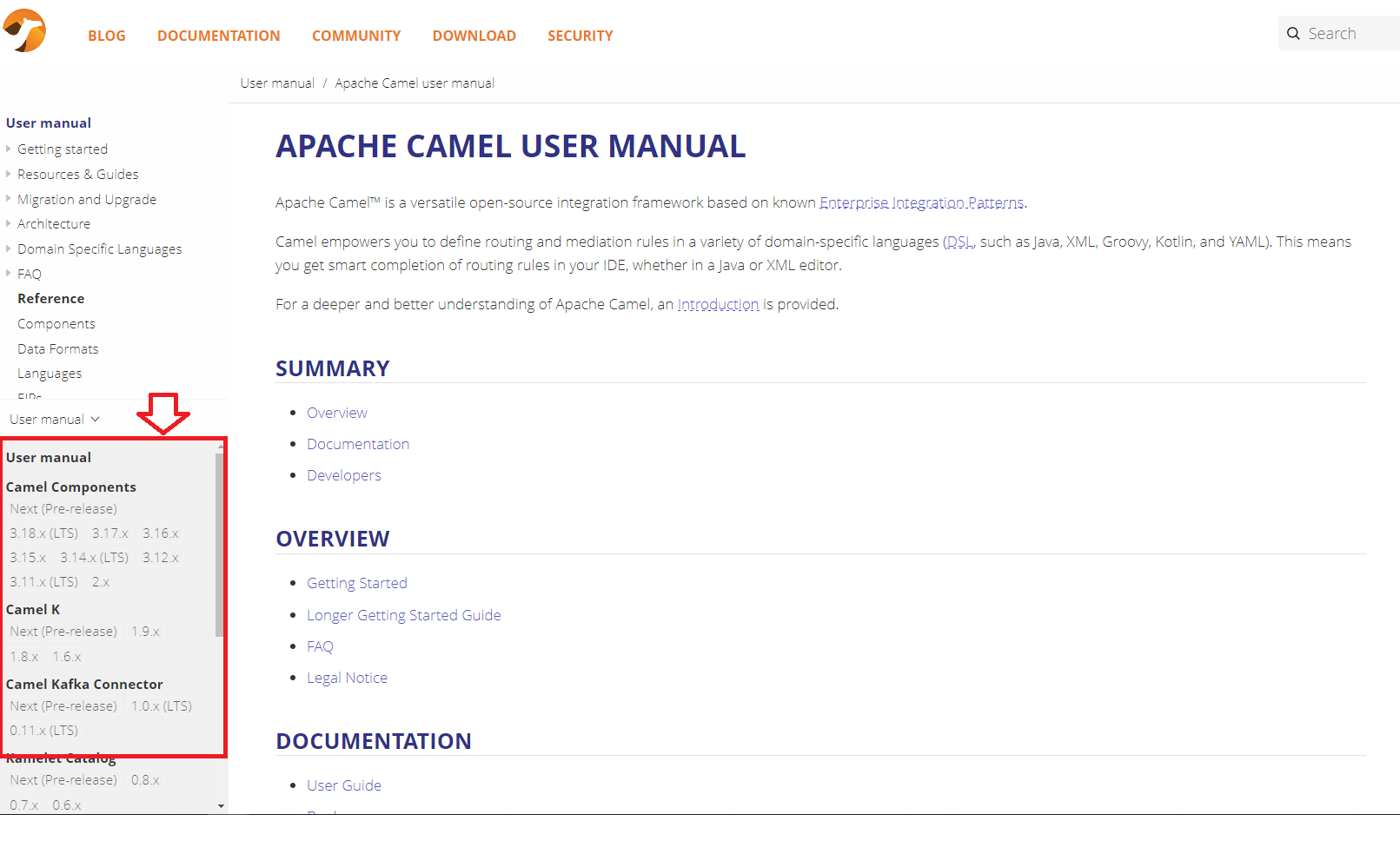 Camel Framework Documentation